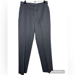 Brooks Brothers 346 Men’s  Dark gray 33X32 Flat Front Wool Trousers